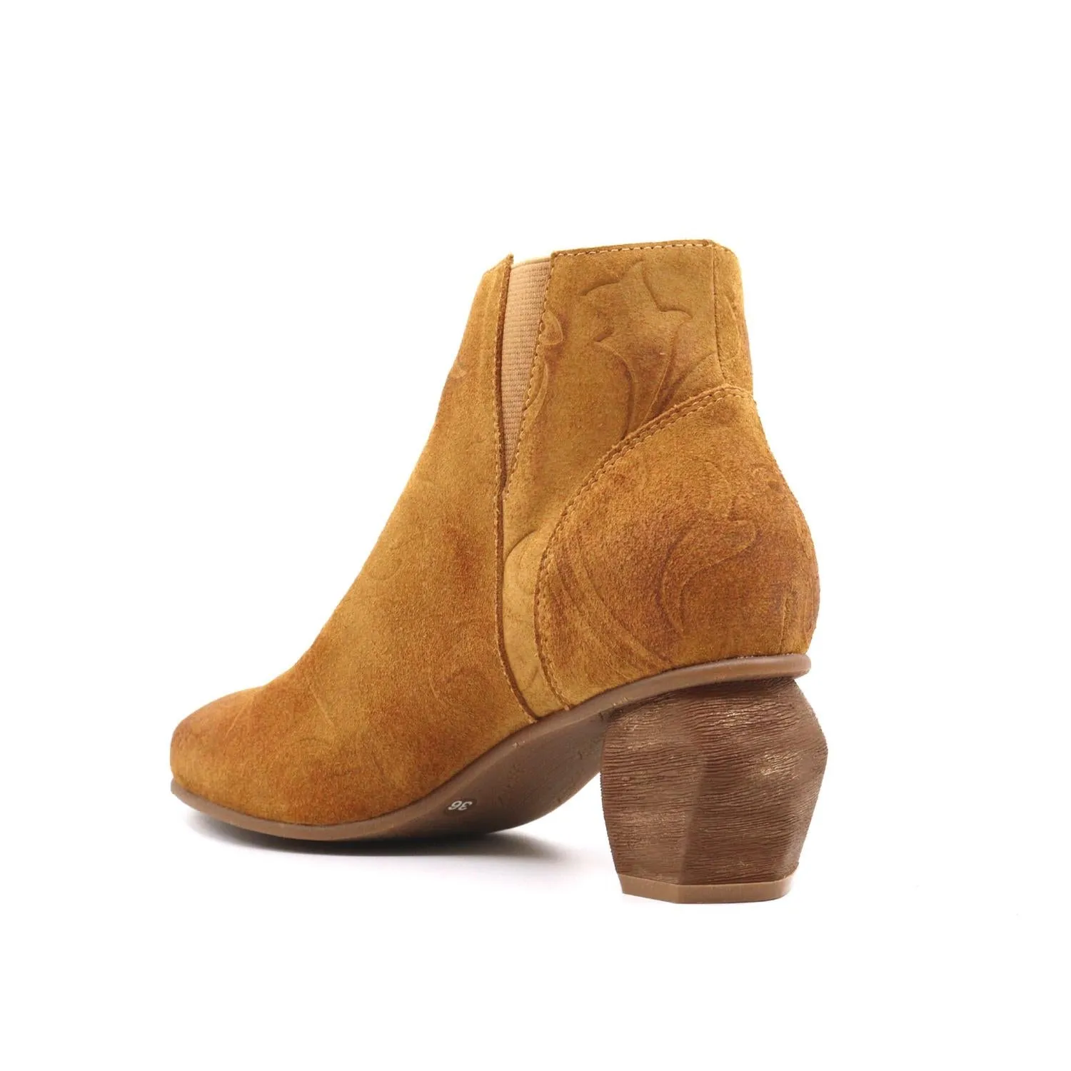 Women's Patti Heeled Bootie In Cognac