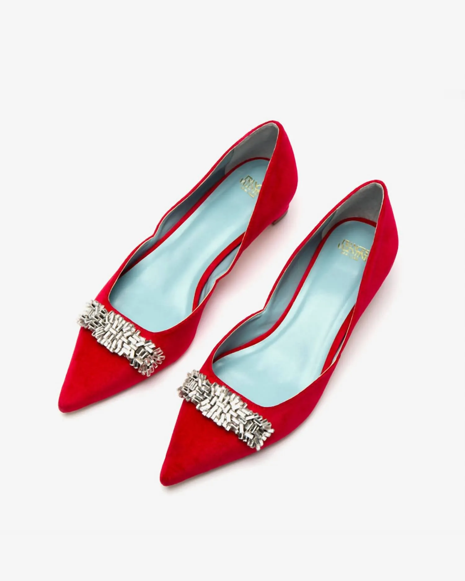 Women's Paula Mini Block Velvet Heel In Red