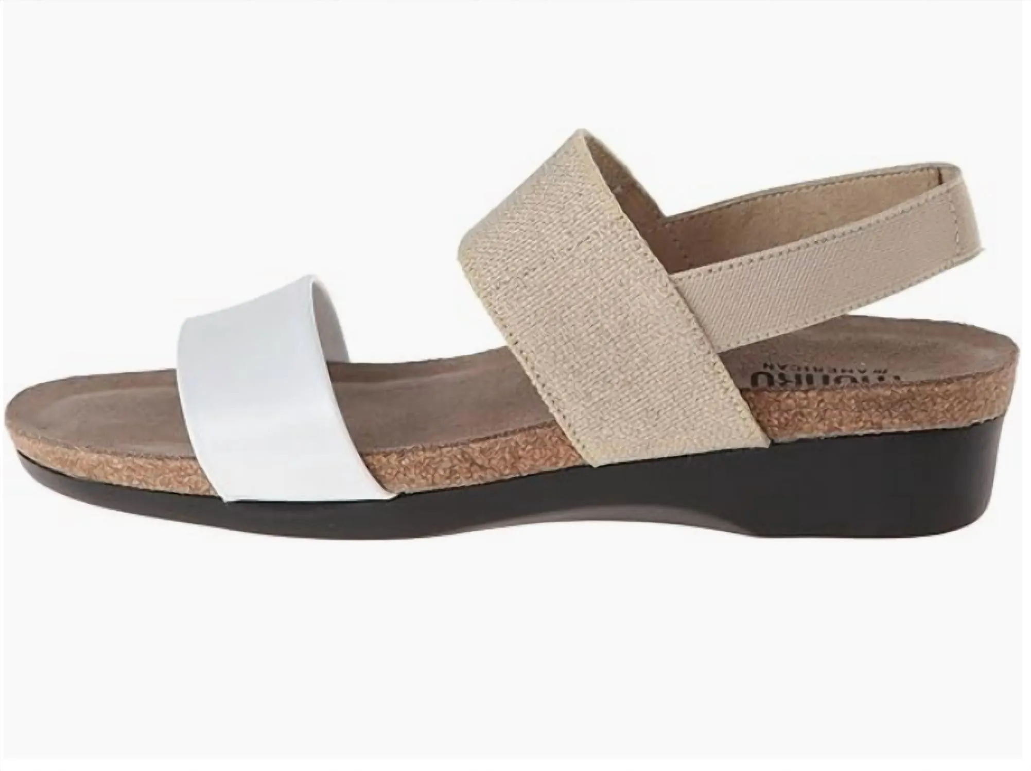 Women's Pisces Sandals In White Kid/natural Fabric