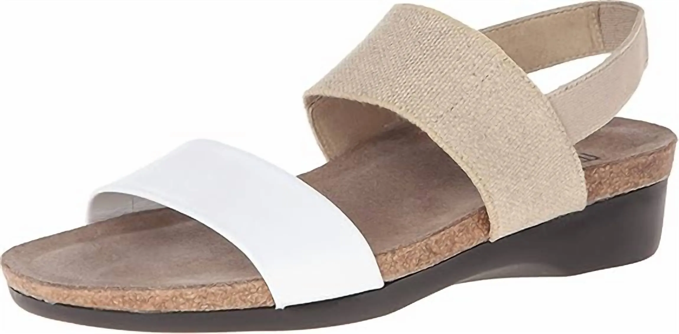 Women's Pisces Sandals In White Kid/natural Fabric