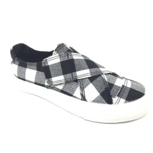 Women's Plaid Along Sneakers In White