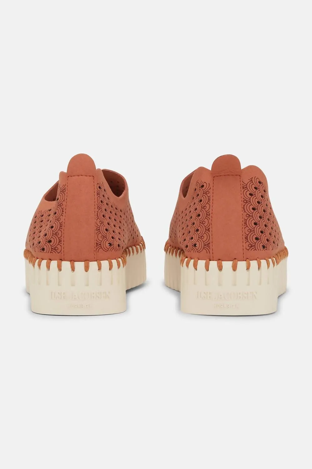 Women's Platform Tulip Slip-On In Light Brick