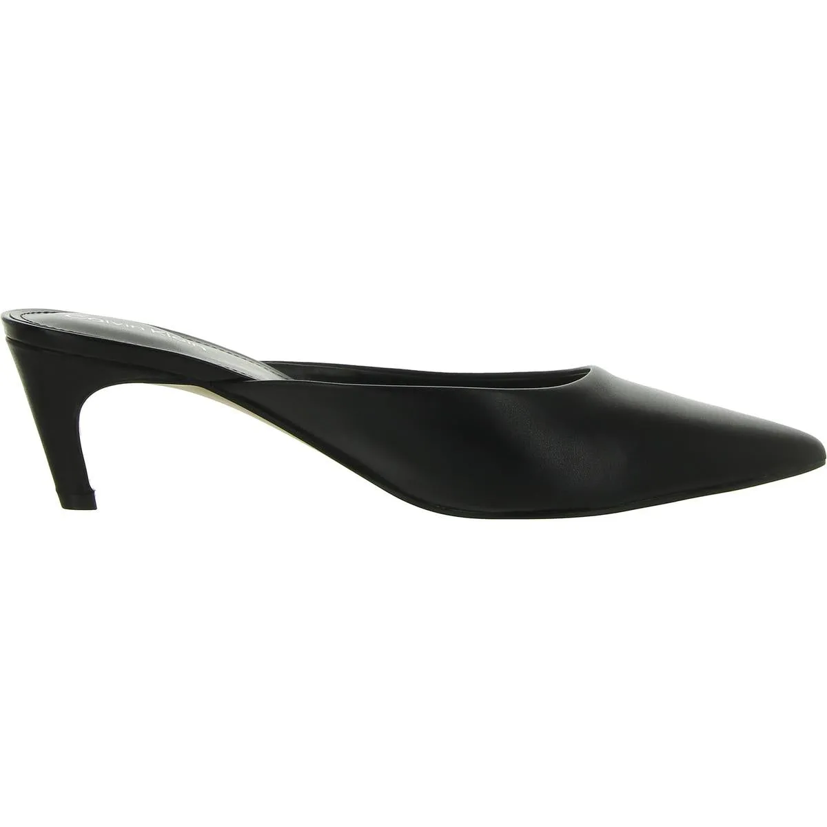 Womens Pointed Toe Kitten Heel Mules