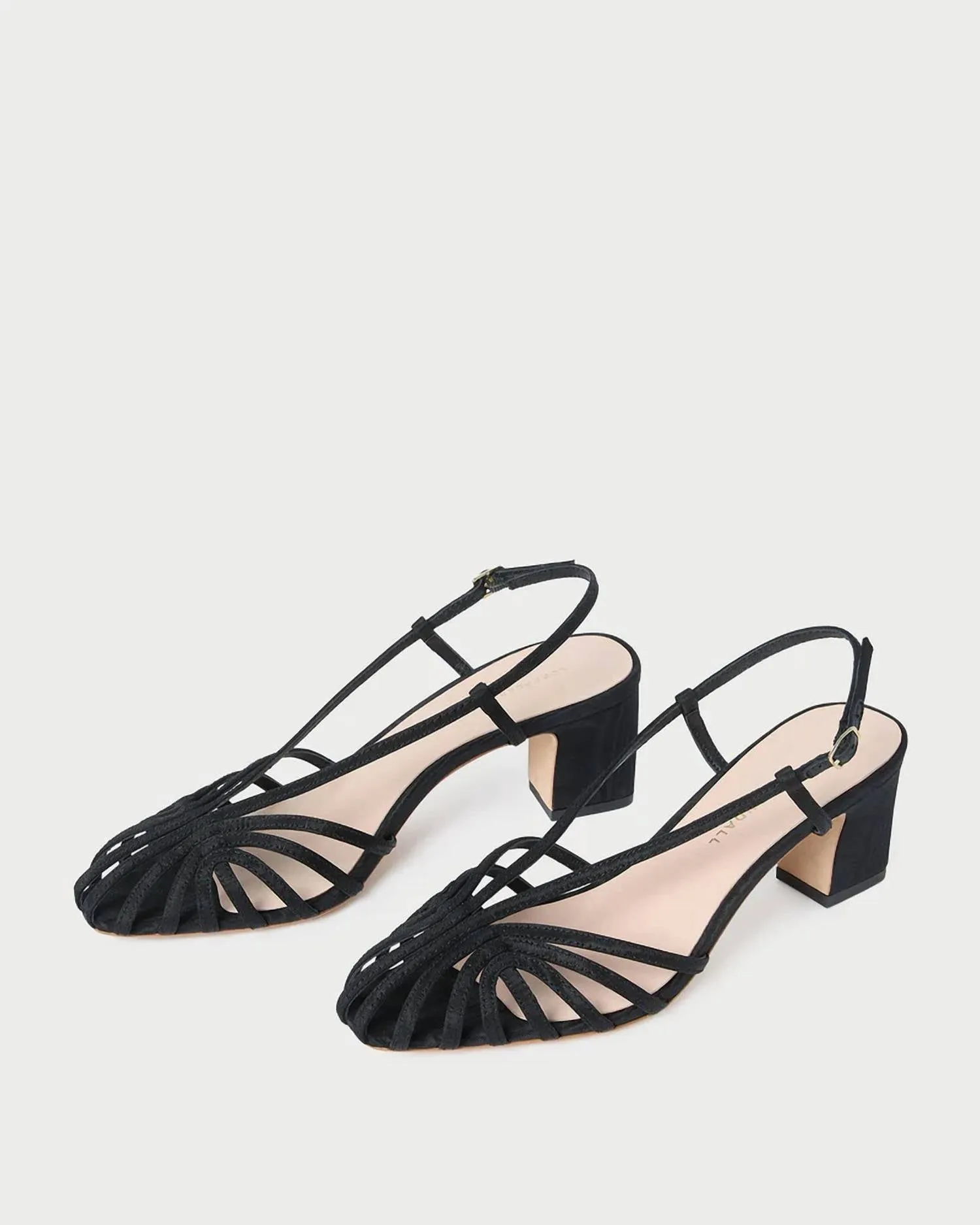 Women's Priscilla Lattice Slingback Heels In Black