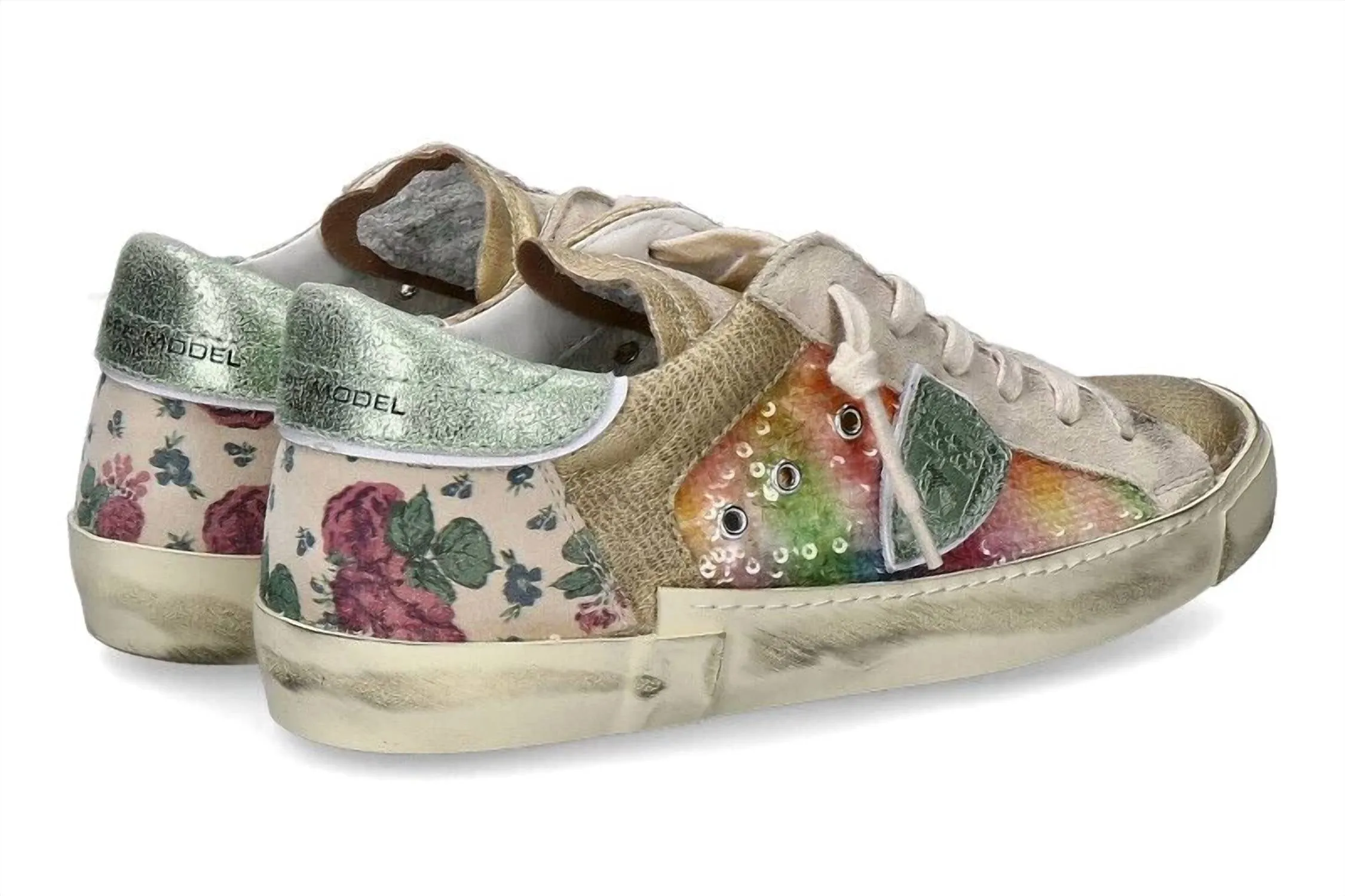 Women's Prsx Low Pailettes Fleurs In Multi