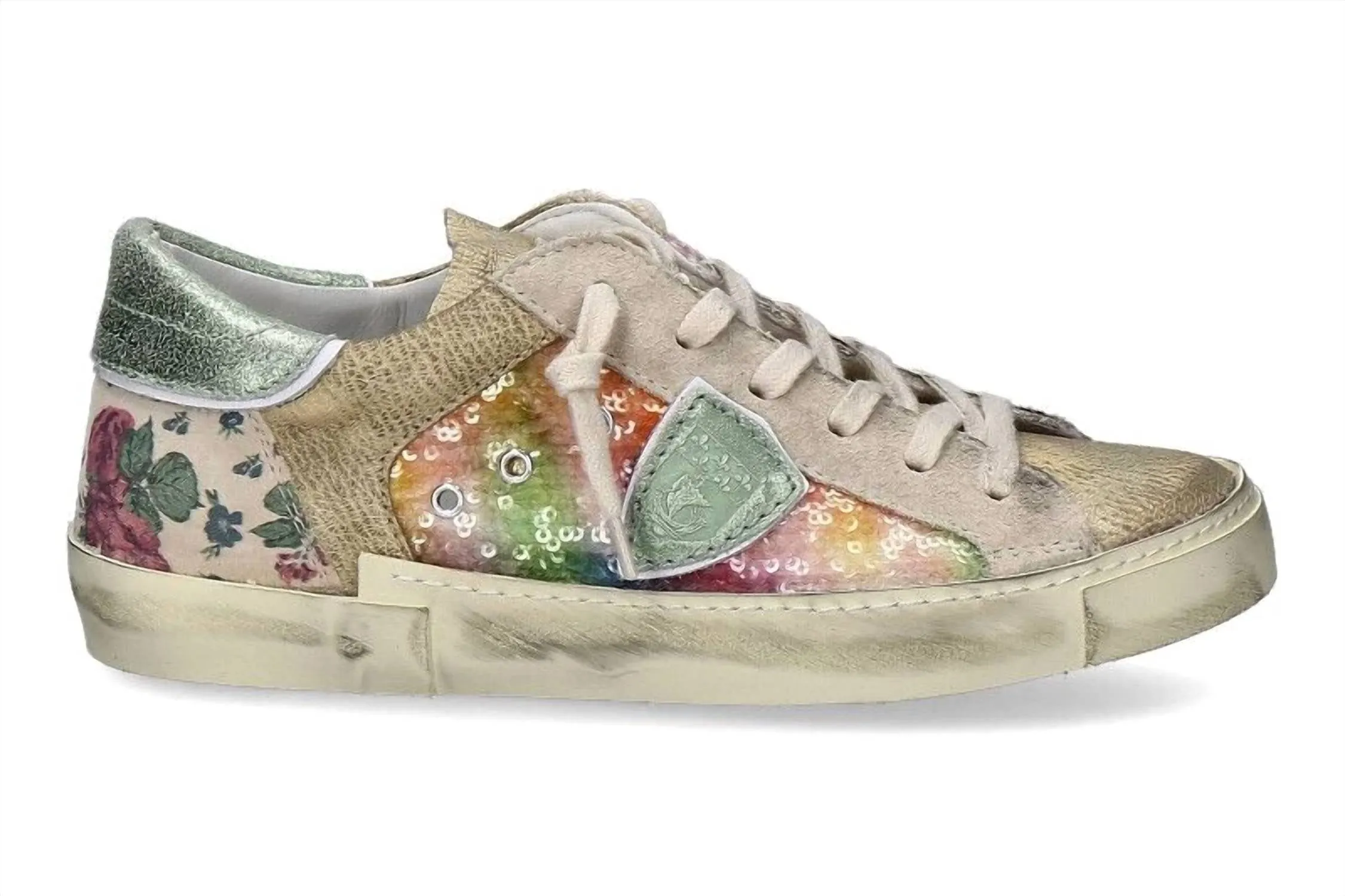 Women's Prsx Low Pailettes Fleurs In Multi