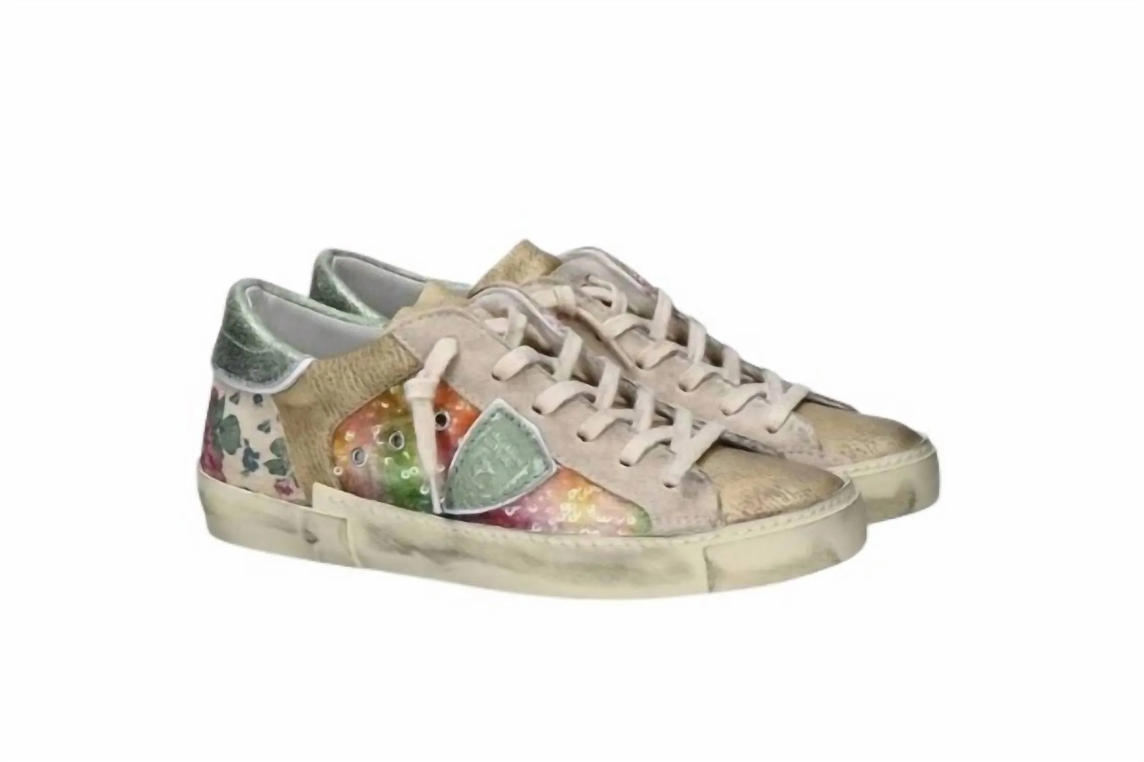 Women's Prsx Low Pailettes Fleurs In Multi