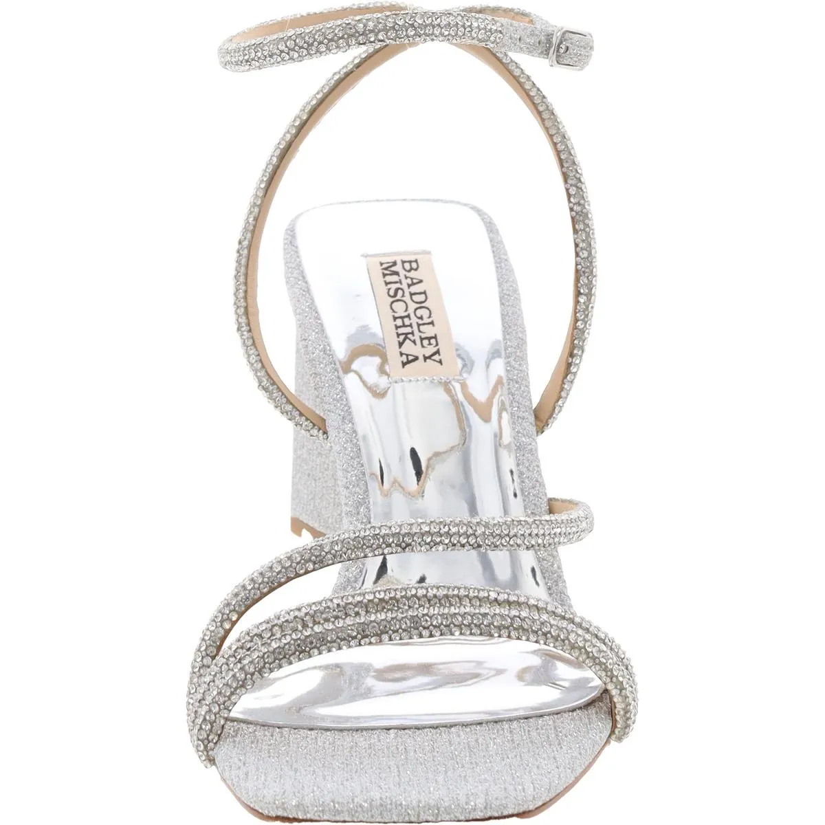 Womens Rhinestone Ankle Strap