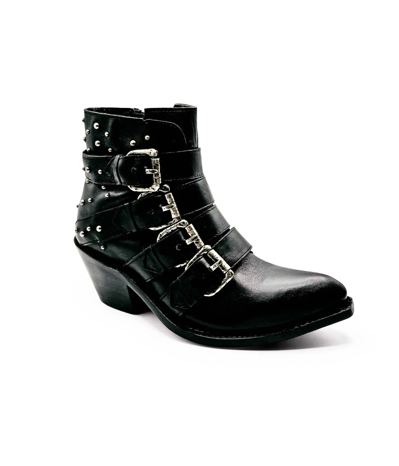 Women's Rocker Ankle Boots In Black