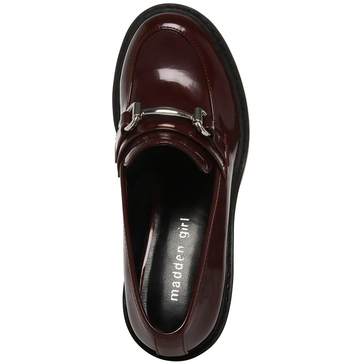 Womens Slip On Heeled Loafer Heels