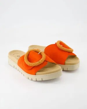 Women's Slip On Sandal In Pumpkin Orange