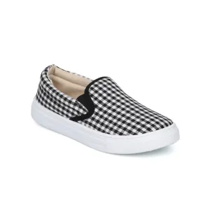 Women's Slip On Sneaker In Black & White Checker