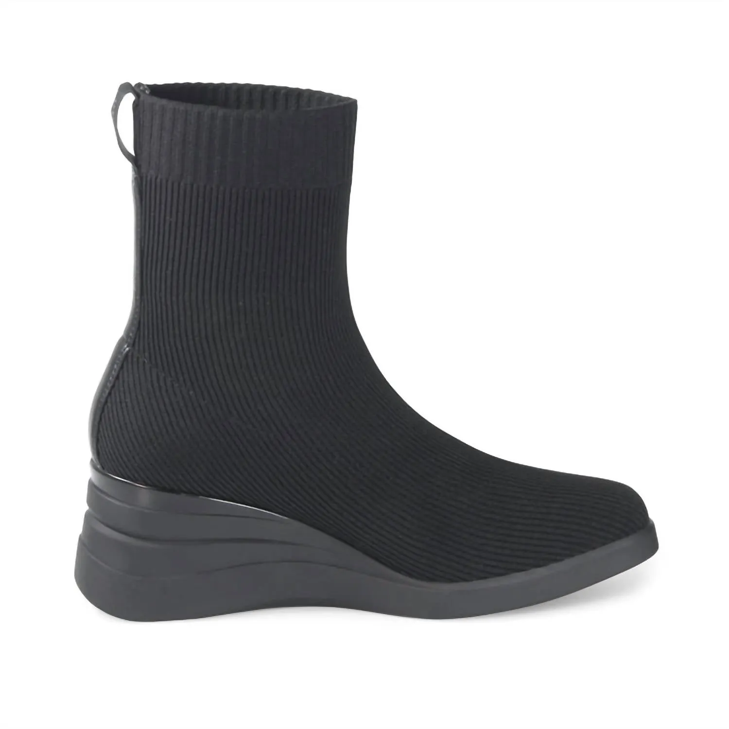 Women's Sophie Ankle Knit Stretch Boot In Black