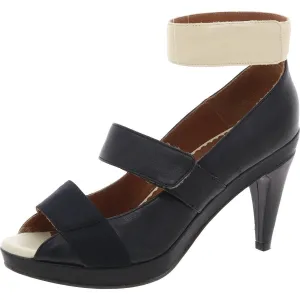 Womens Strappy Leather Pumps