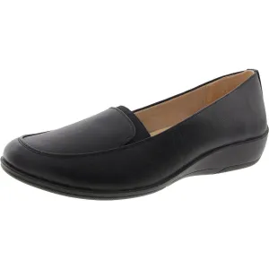 Womens Stretch Manmade Loafer Heels