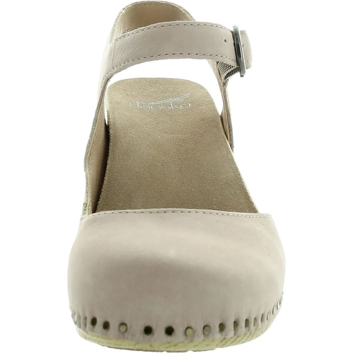 Womens Studded Manmade Block Heels