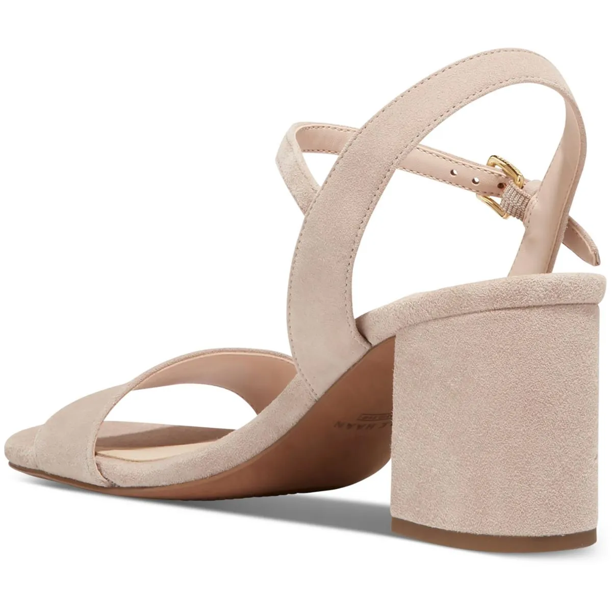 Womens Suede Ankle Strap Slingback Sandals