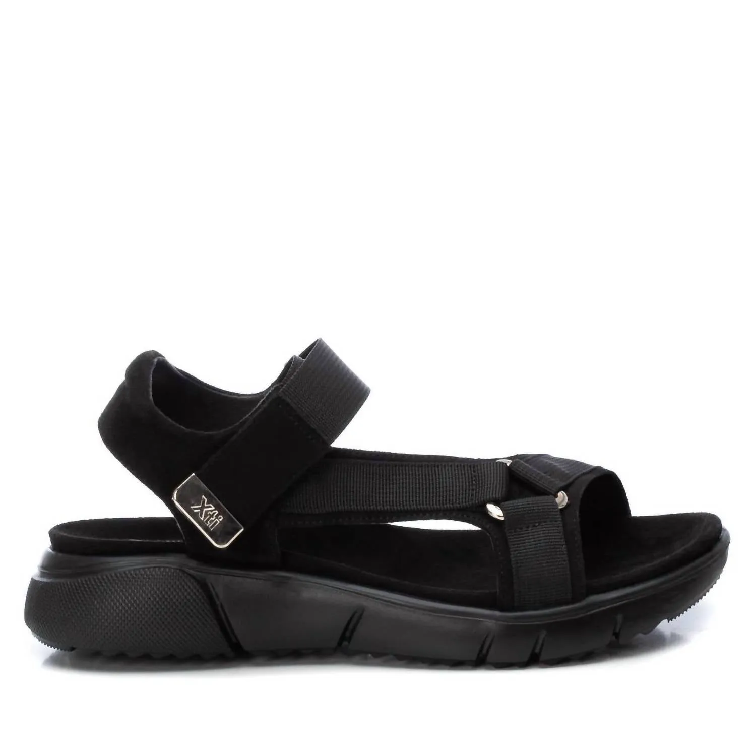 Women's Suede Sandals In Black