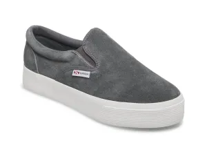 Women's Suede Slip-On Sneakers In Grey