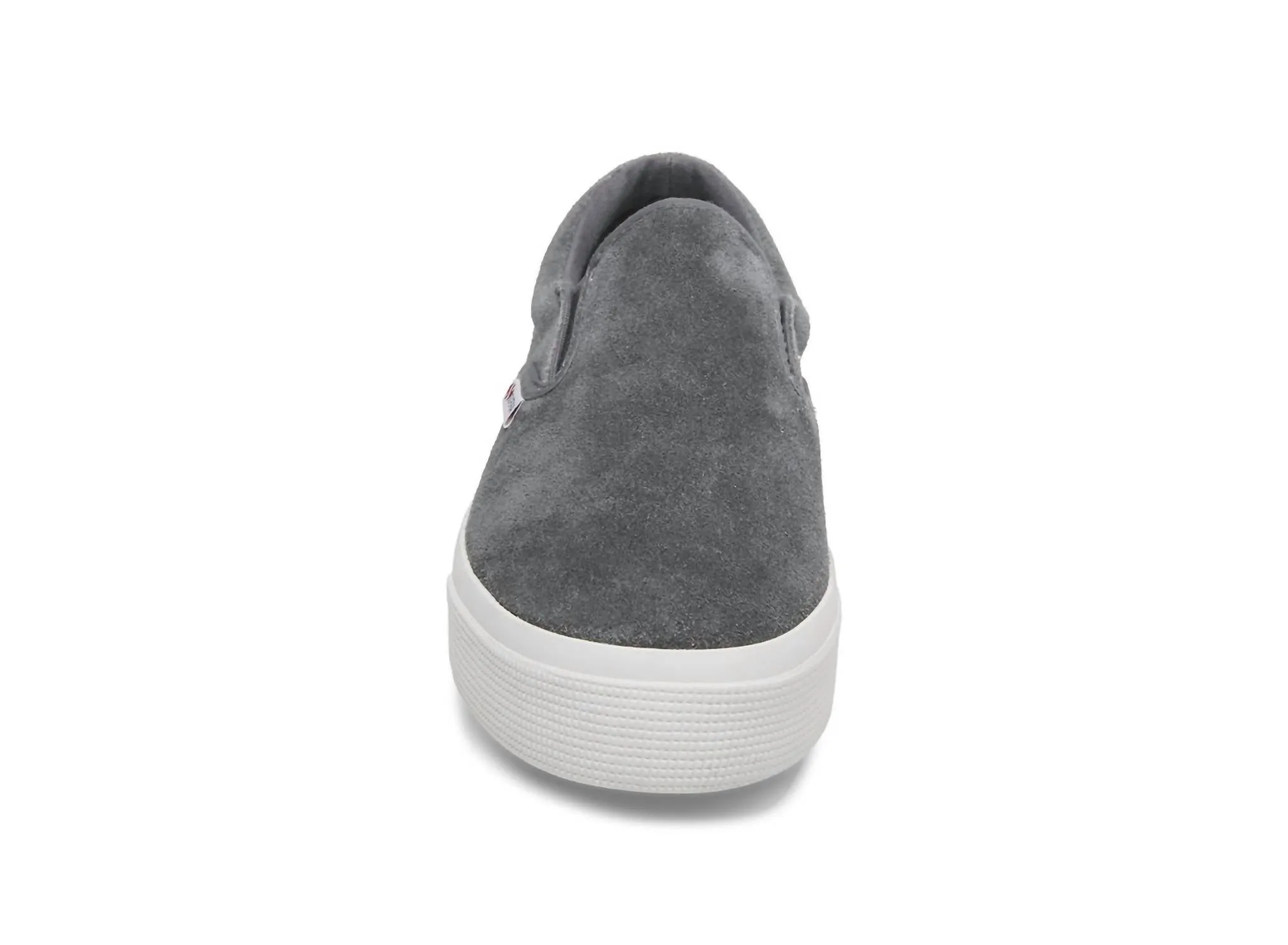 Women's Suede Slip-On Sneakers In Grey