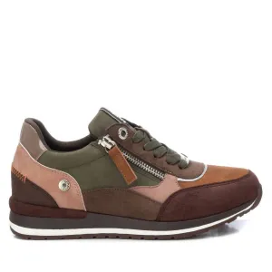 Women's Suede Sneakers In Khaki