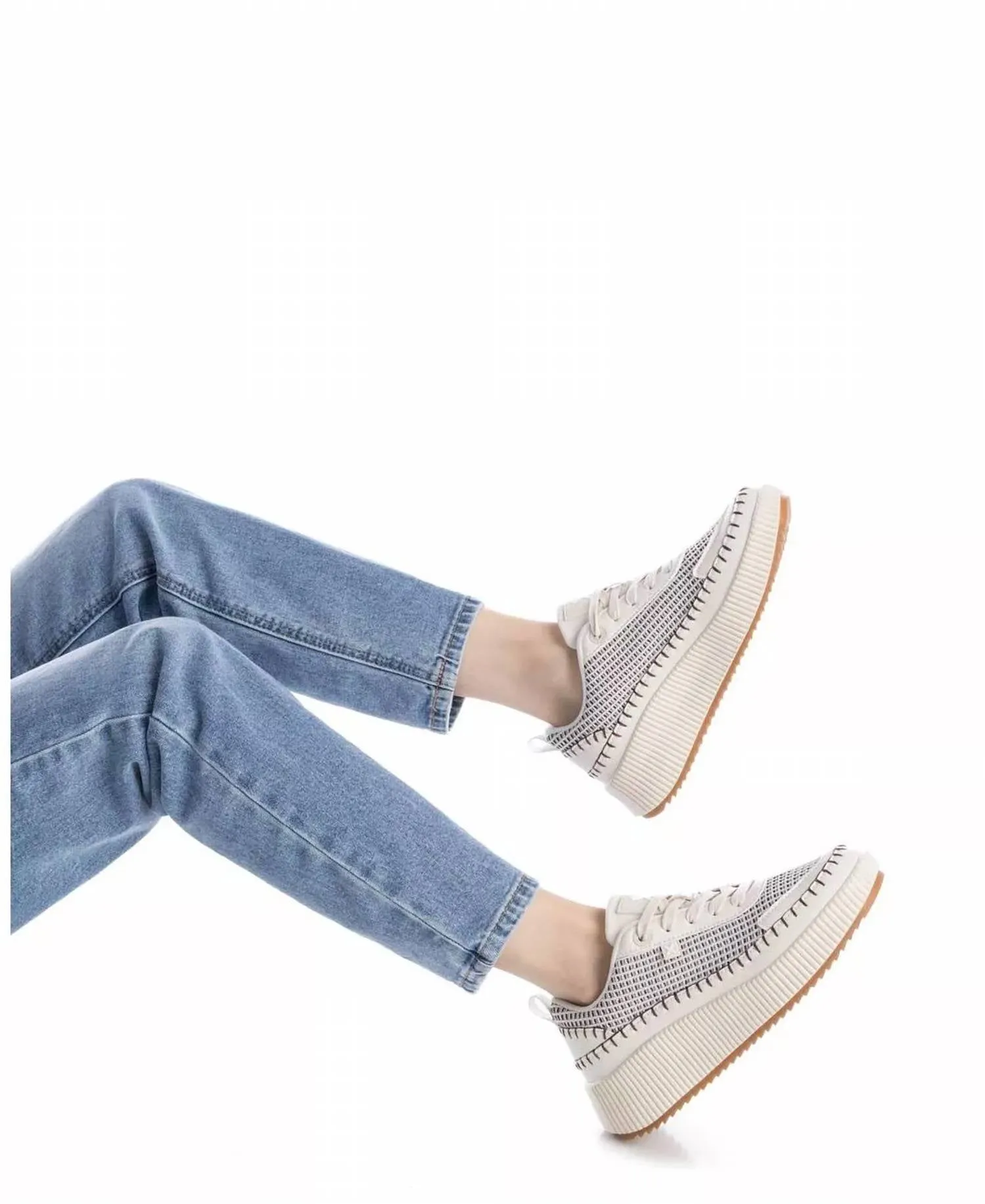 Women's Technical Modern Sneakers In Beige