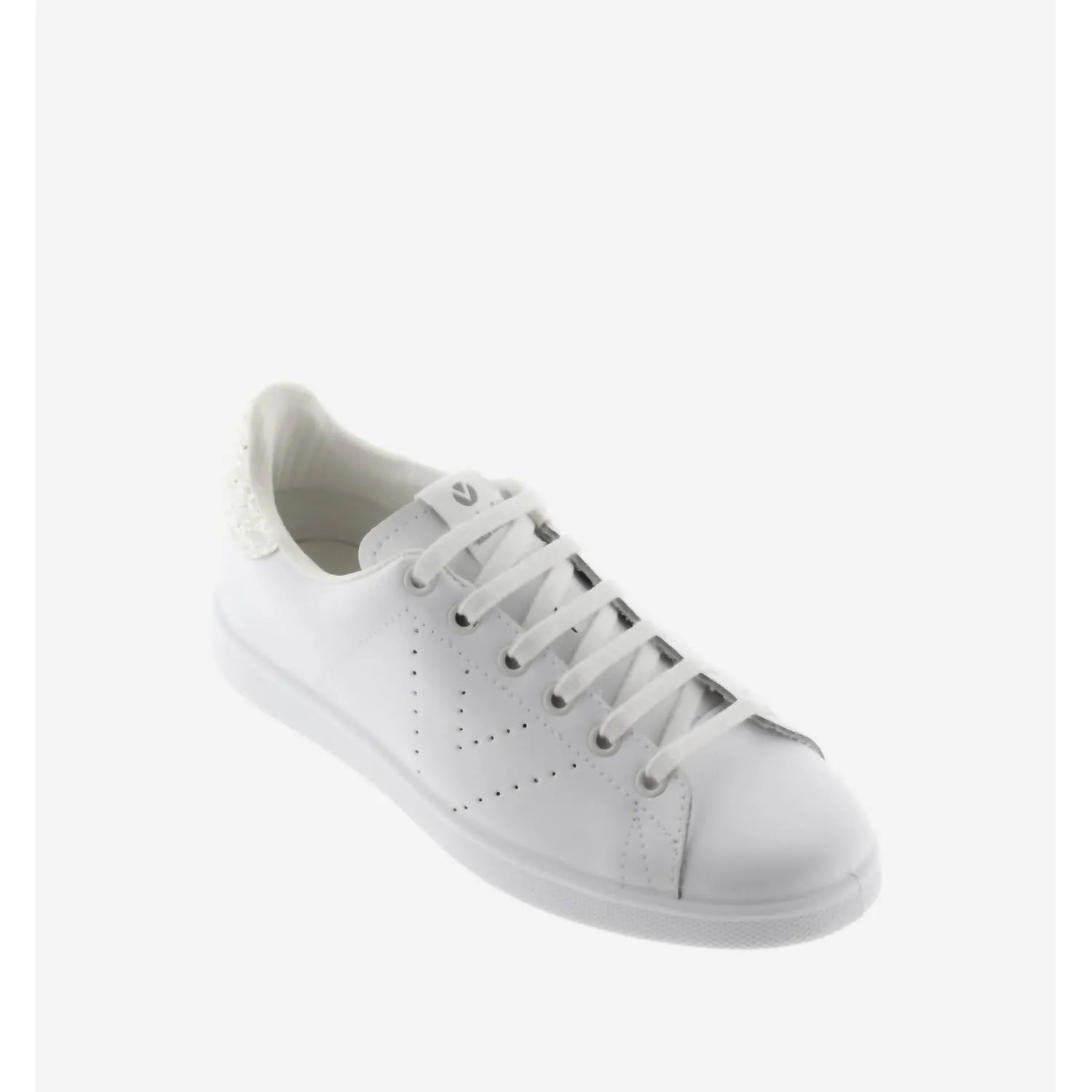 Women's Tenis Glitter Shoes In Silver