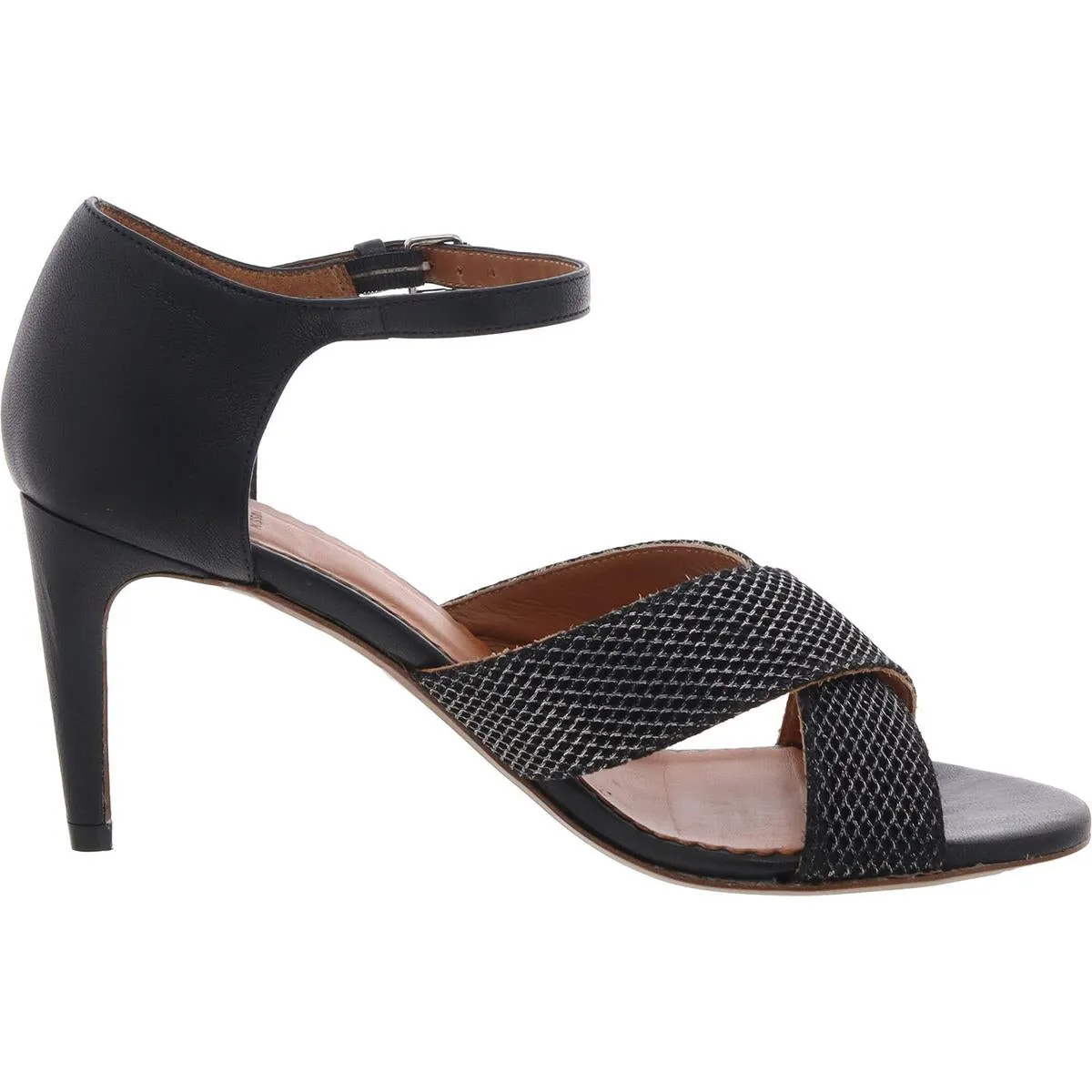 Womens Textured Leather Pumps