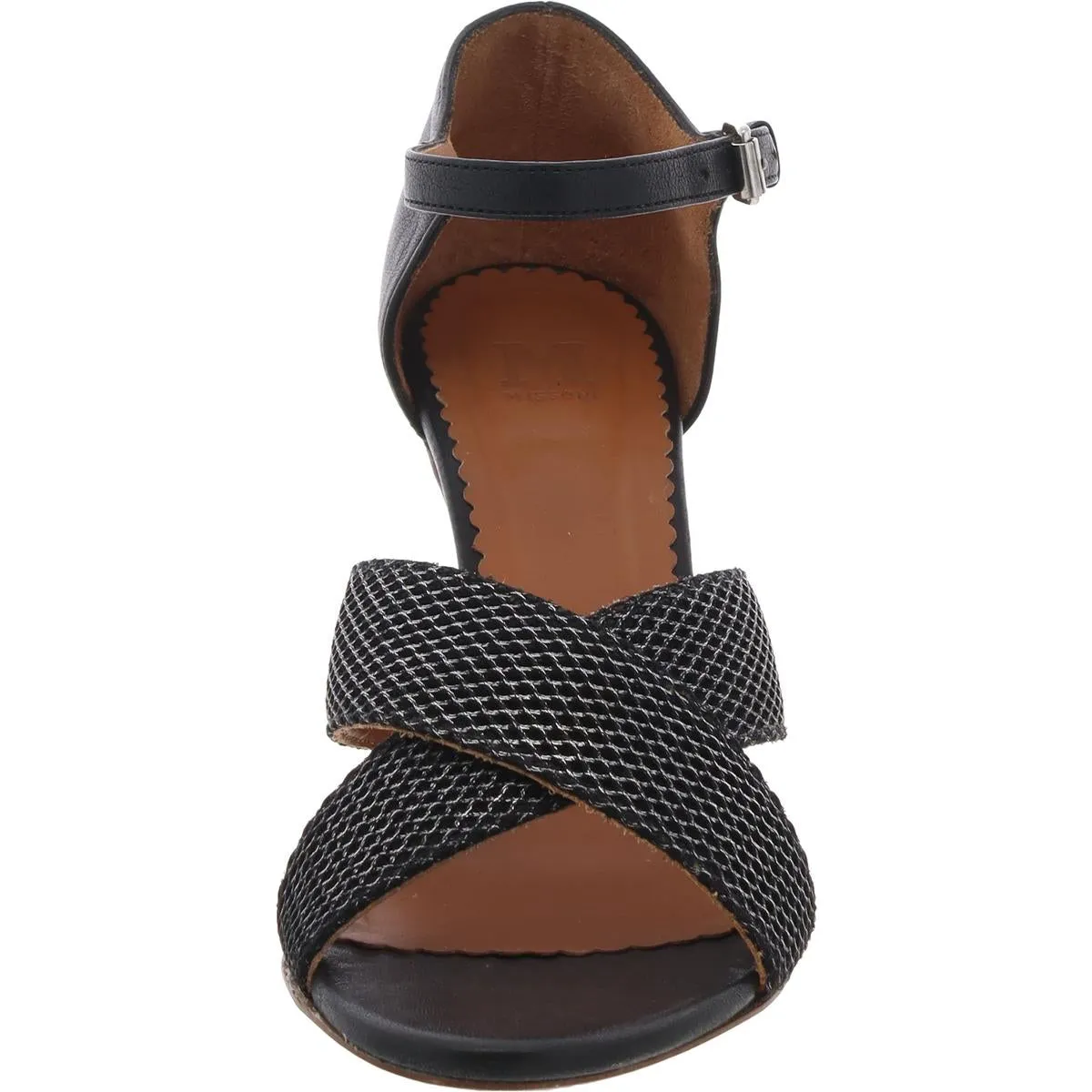 Womens Textured Leather Pumps