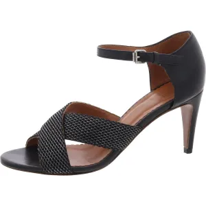 Womens Textured Leather Pumps