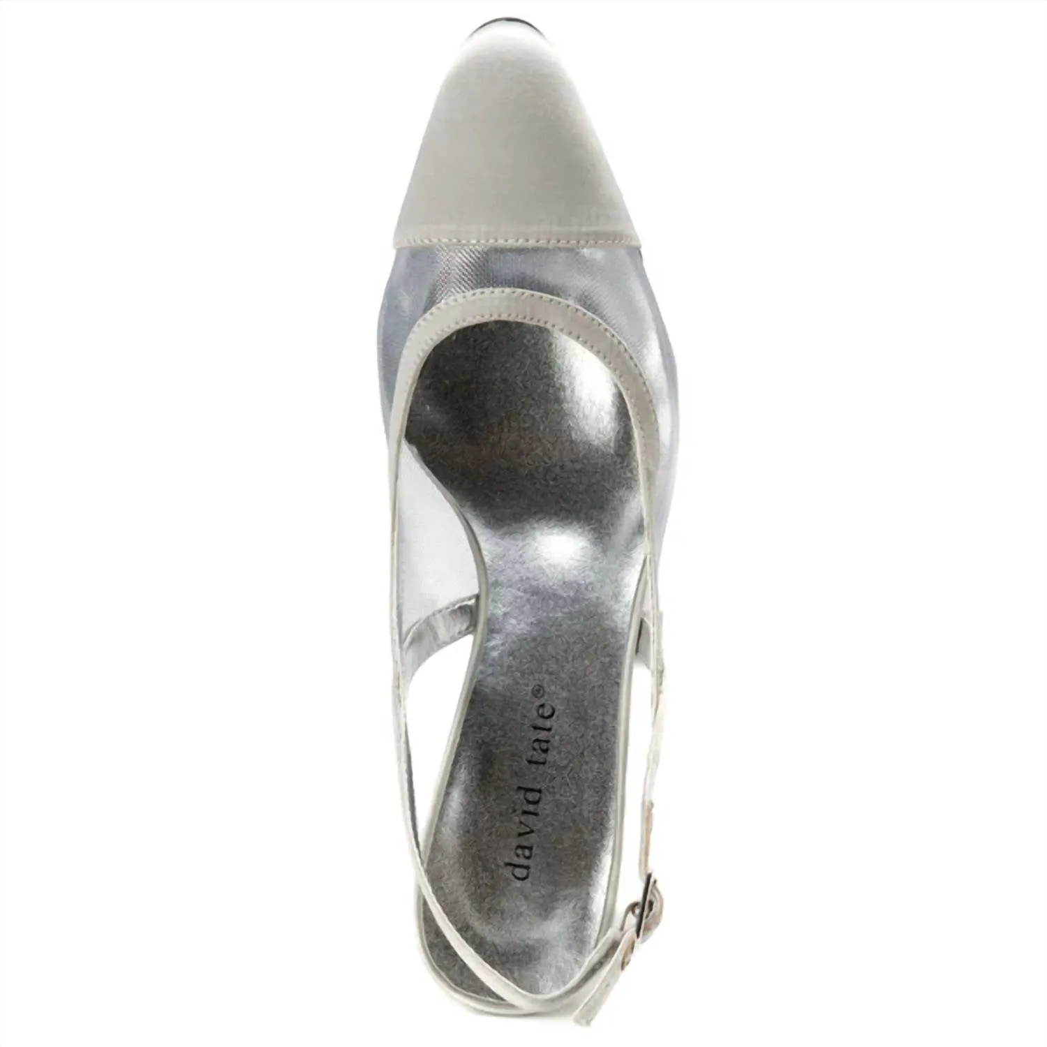 Women's Vegas Heel In Silver Satin