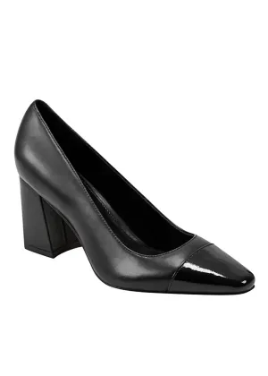Women's Vernie Block Heel Dress Pumps In Black / Black