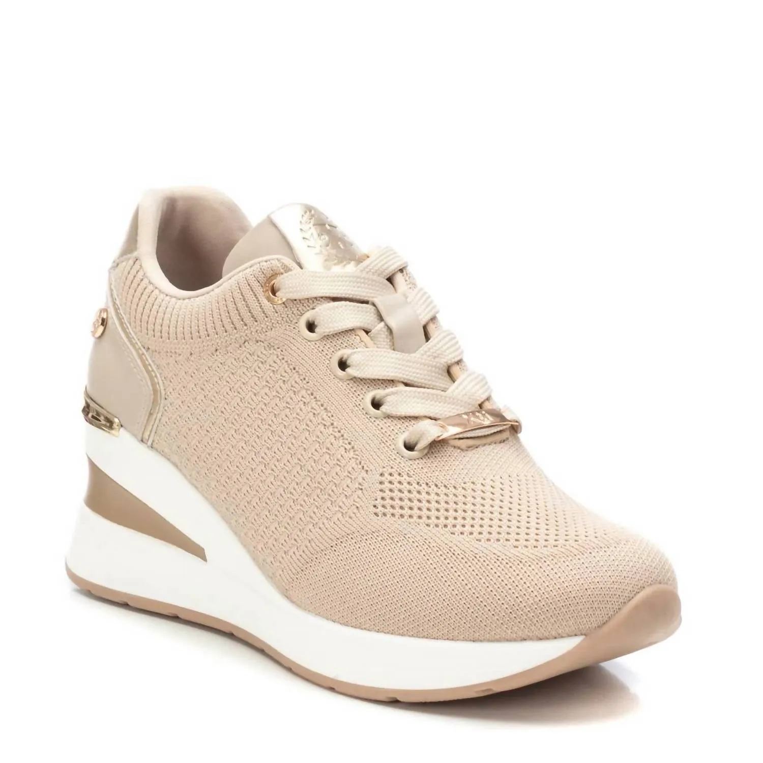 Women's Wedge Comfort Sneakers In Beige