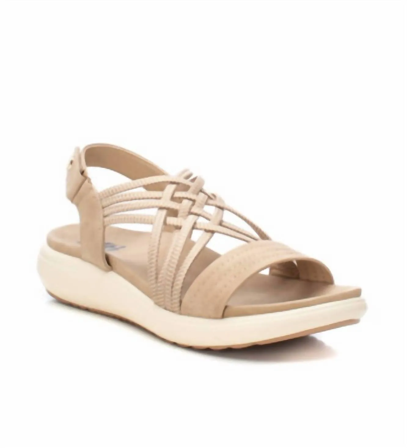 Women's Wedge Sandals In Beige