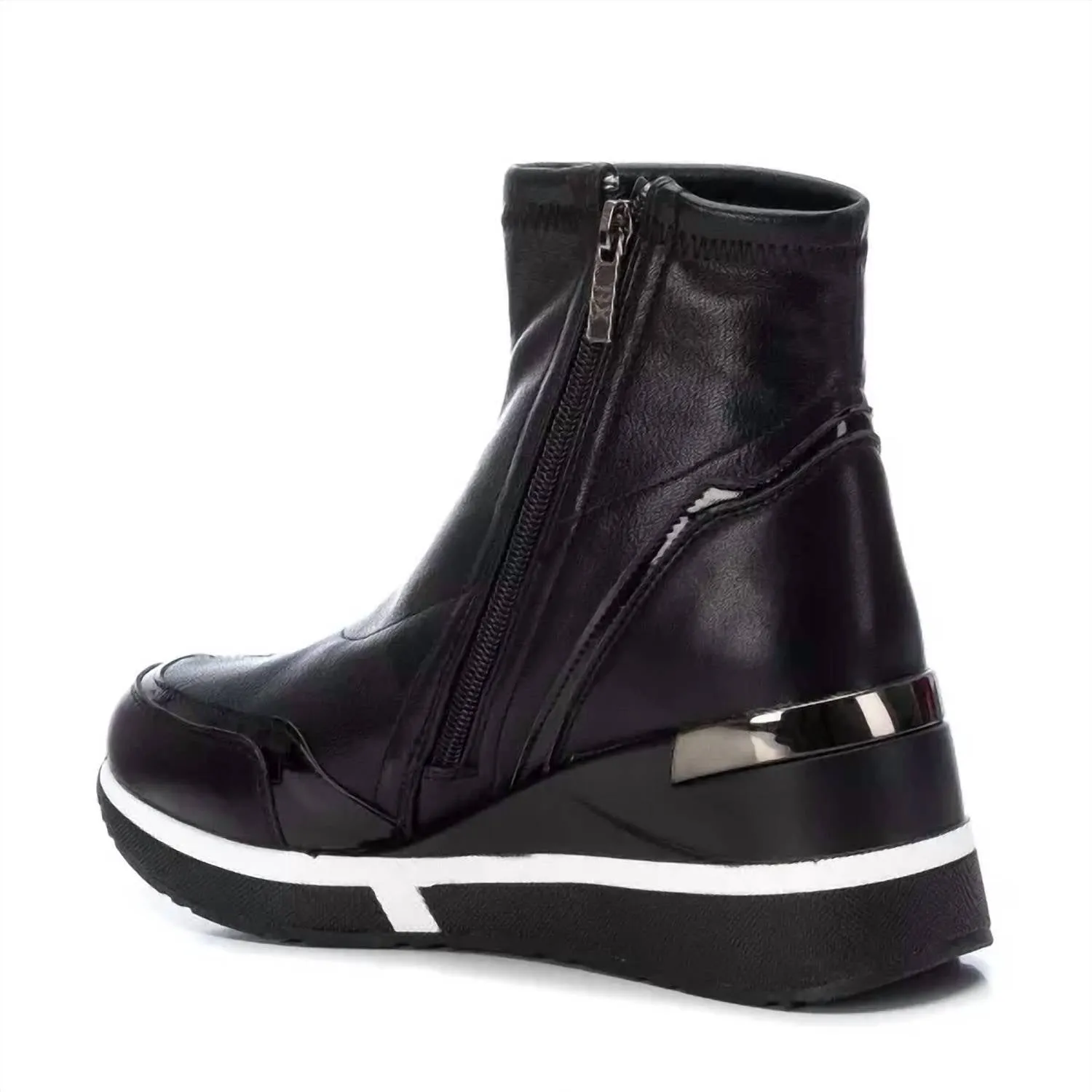 Women's Wedge Sport Booties In Black