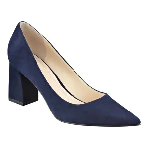 Women's Zala Suede Pump Heels In Dark Blue Suede