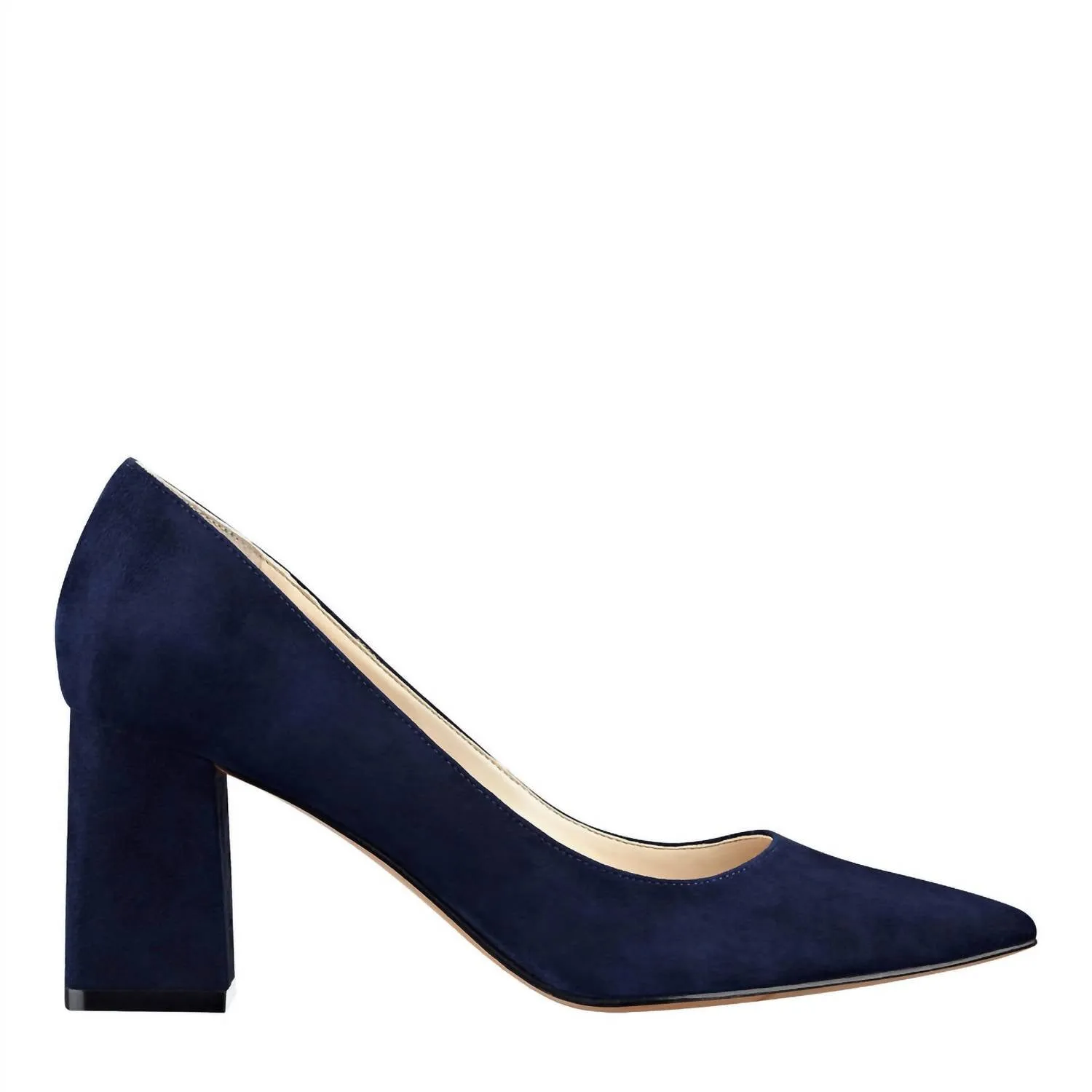 Women's Zala Suede Pump Heels In Dark Blue Suede