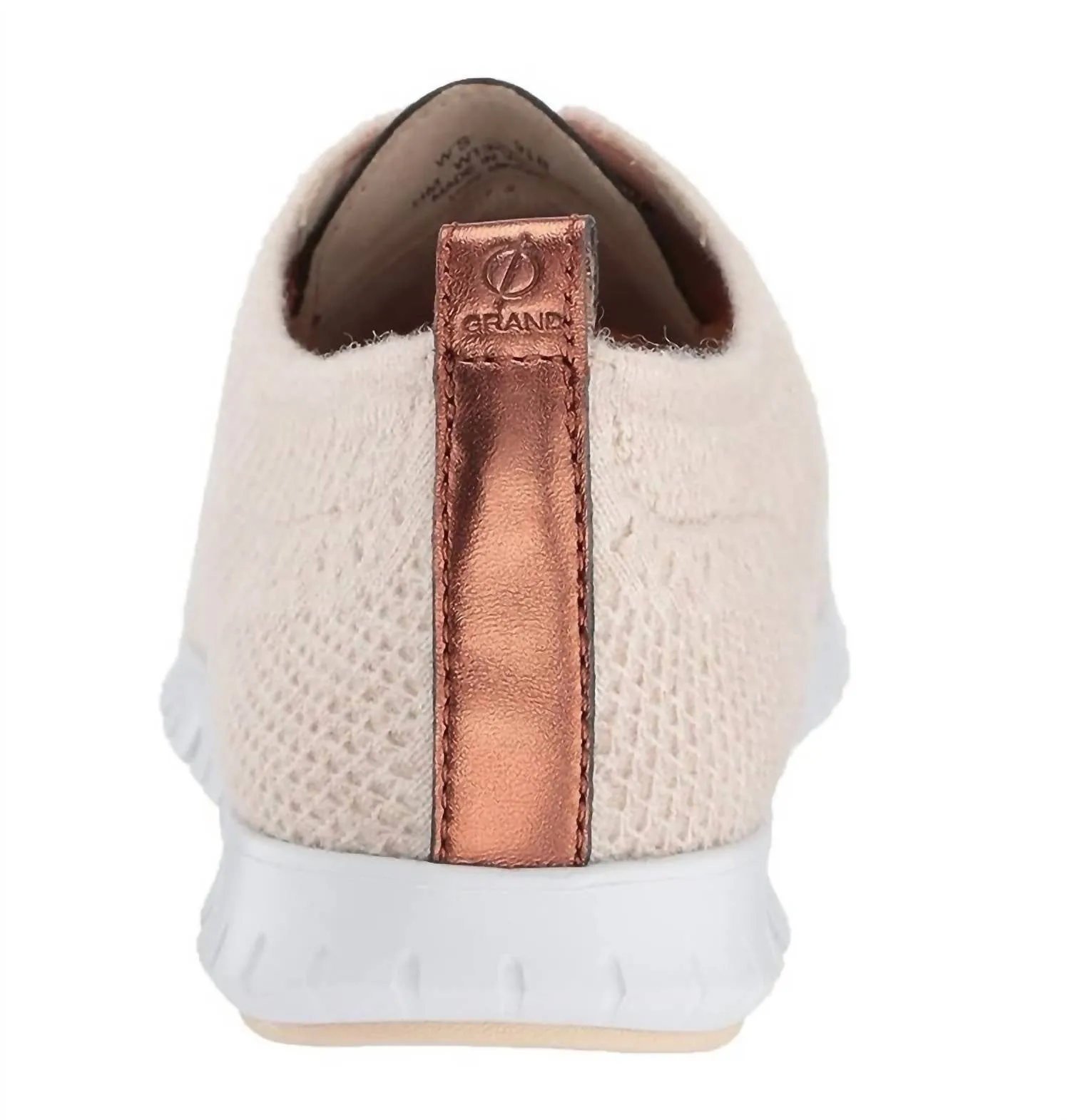Women's Zerogrand Stitchlite Wool Oxford Sneakers In Shifting Sand Heather