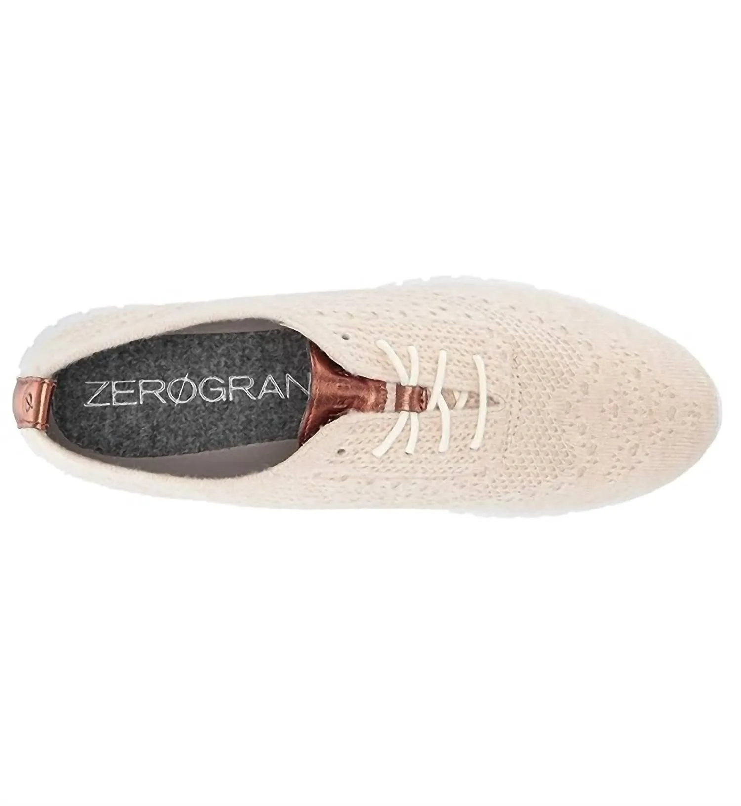 Women's Zerogrand Stitchlite Wool Oxford Sneakers In Shifting Sand Heather