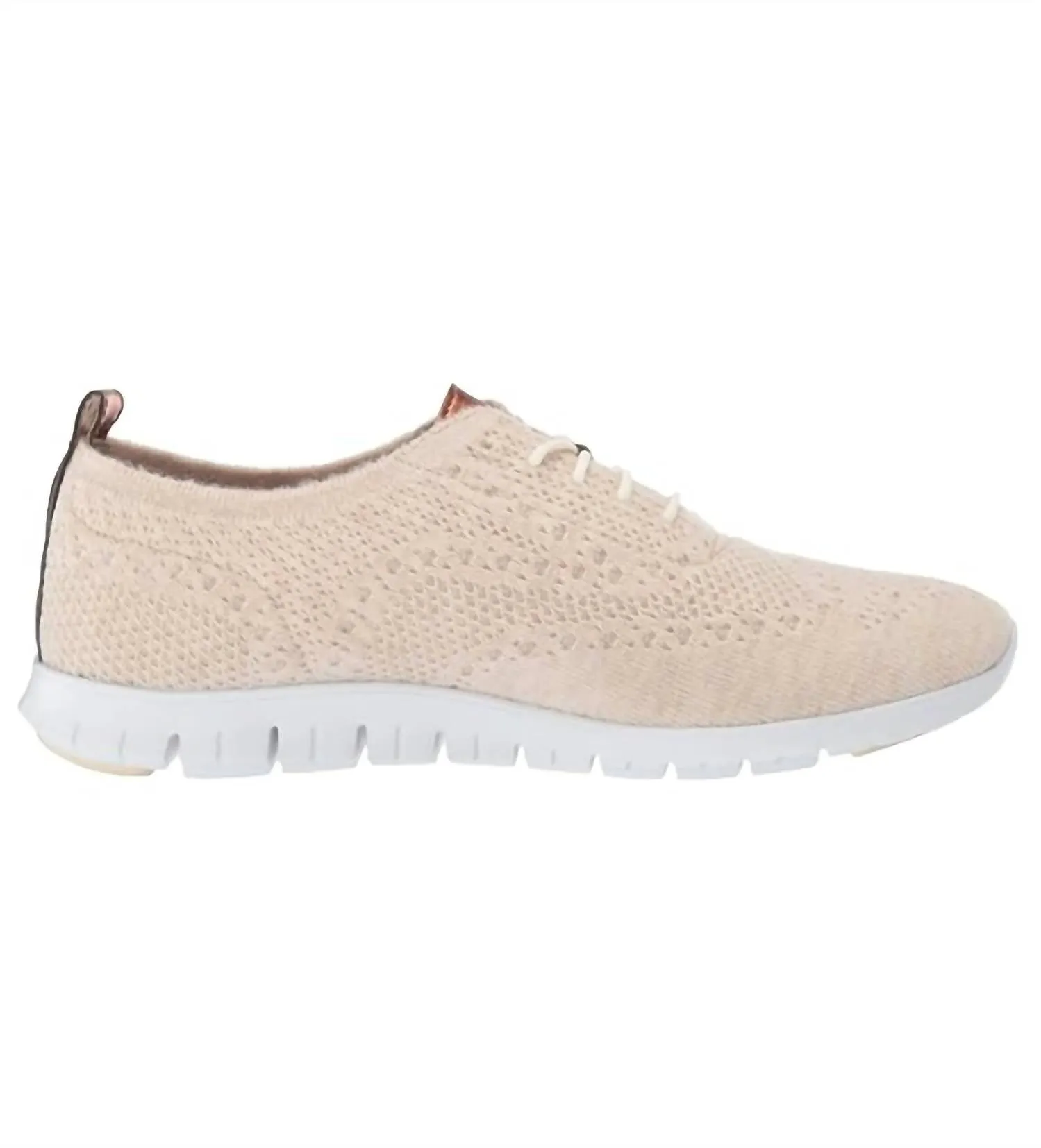 Women's Zerogrand Stitchlite Wool Oxford Sneakers In Shifting Sand Heather