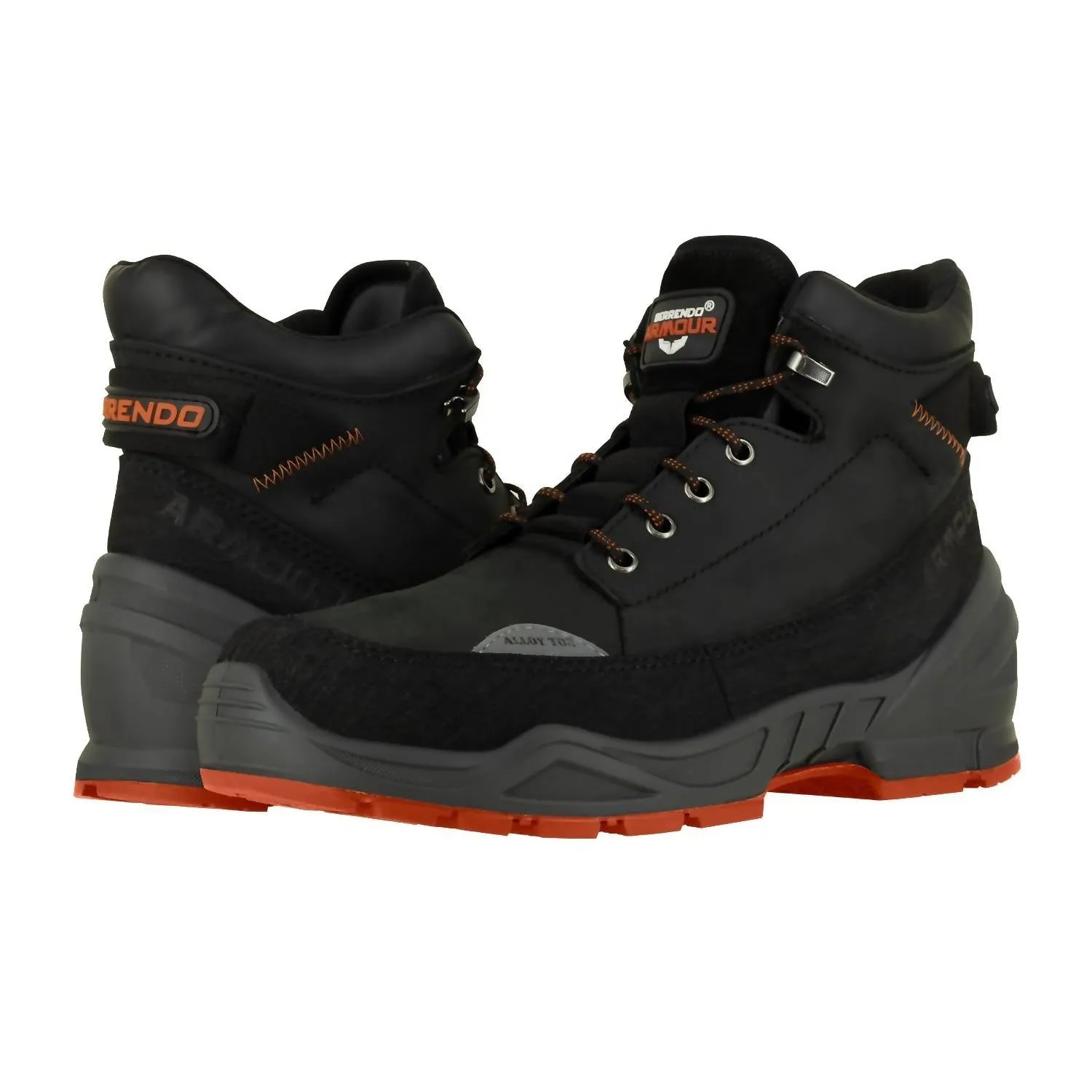Work Boots 6  Alloy Toe Boots In Black