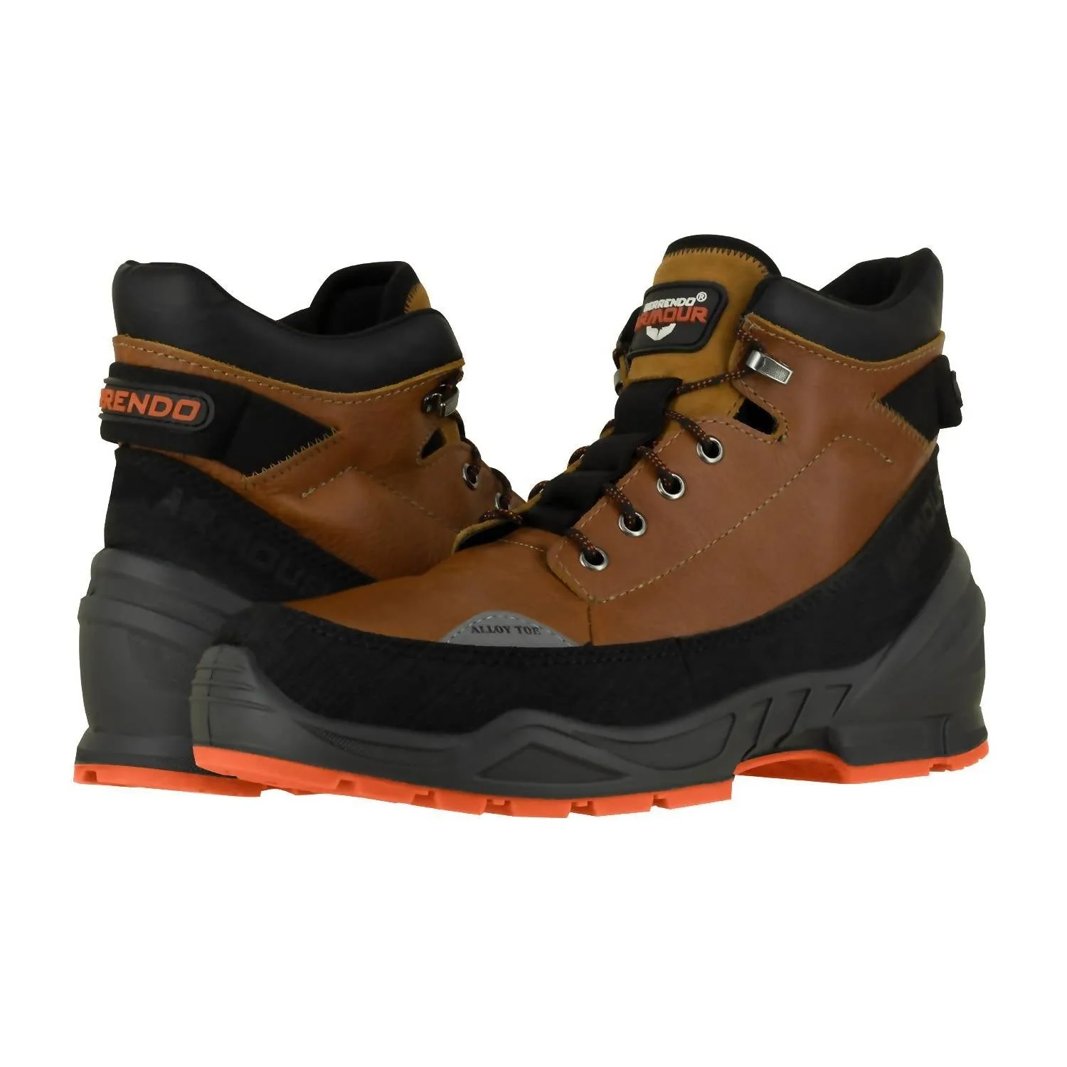 Work Boots 6  Alloy Toe Boots In Rust