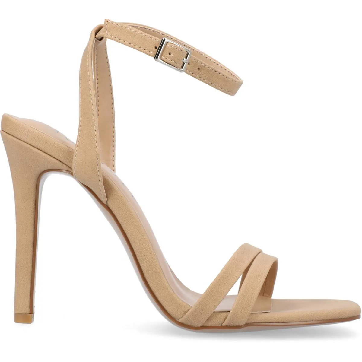 Yevva Womens Buckle Man Made Ankle Strap
