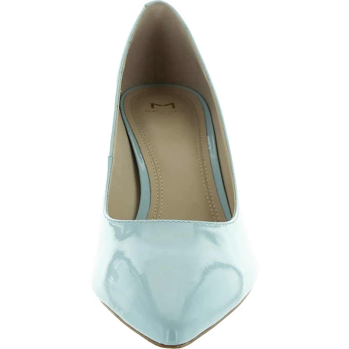 ZALA12 Womens Leather Block Heel Pumps