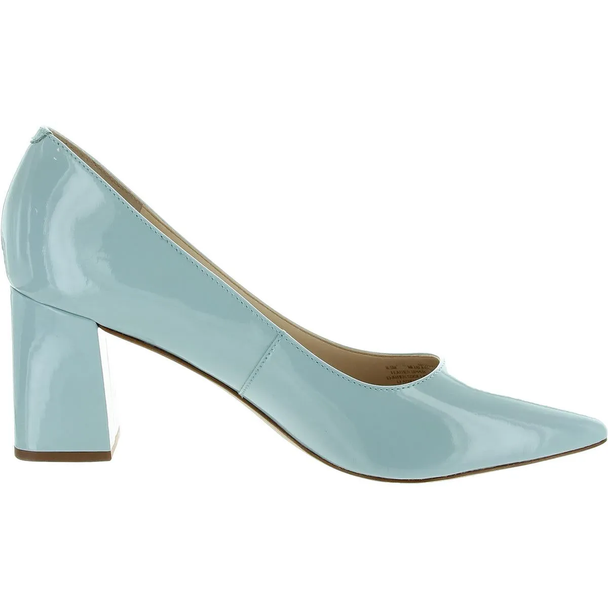 ZALA12 Womens Leather Block Heel Pumps