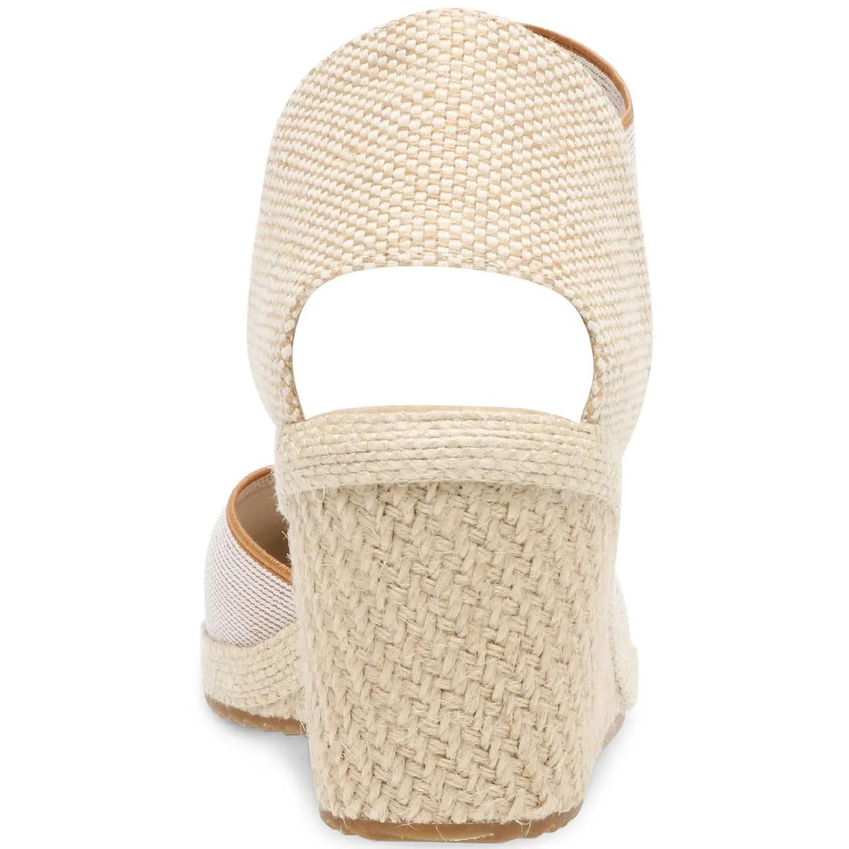 Zoey Womens Canvas Ankle Strap Espadrille Heels
